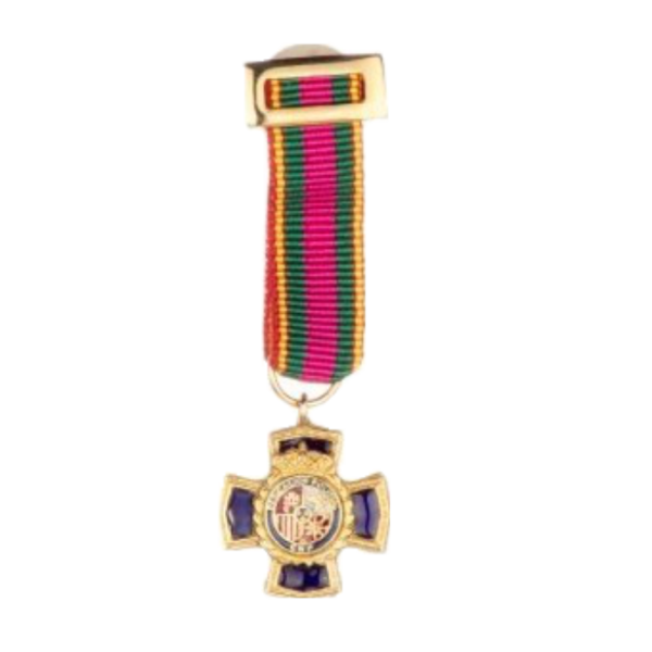 MEDALLA MINIATURA ANTIGUEDAD XXX AÑOS (30 AÑOS) DEDICACION POLICIAL