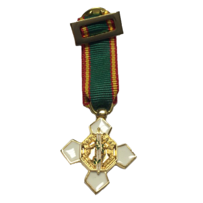 MEDALLA MINIATURA MERITO POLICIAL BLANCO