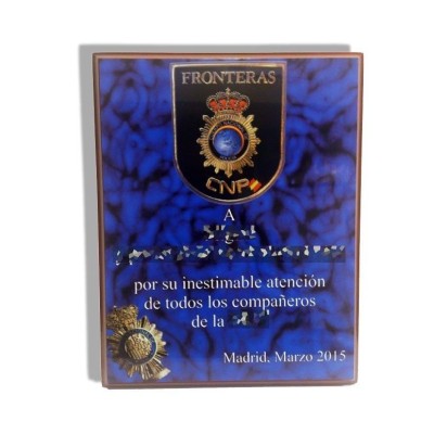 CUADRO HOMENAJE PERSONALIZADO EN SUBLIMACION. CON ESTUCHE
