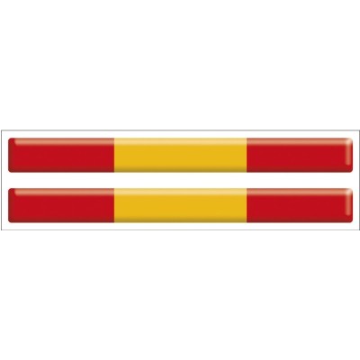 PEGATINA RESINA RECTANGULO FINO 2 UNIDADES ESPAÑA GRANDE
