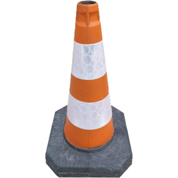 CONO 46CM PVC RECICLADO 2 BANDAS REFLEX