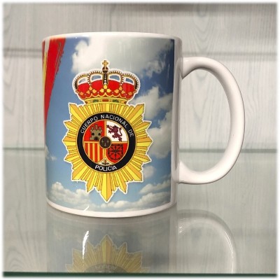 TAZA PERSONALIZADA POLICIA NACIONAL CNP FONDO CIELO