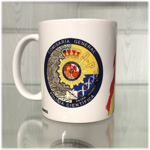 TAZA POLICIA NACIONAL POLICIA CIENTIFICA