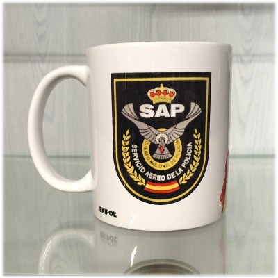 TAZA PERSONALIZADA POLICIA NACIONAL SERVICIO AEREO DE LA POLICIA