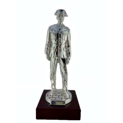 ESCULTURA GUARDIA CIVIL TRAJE DE PASEO PLATA