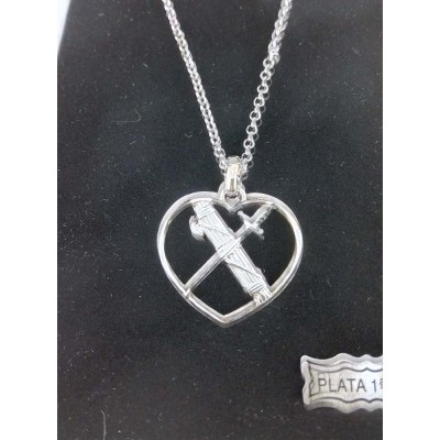 COLGANTE CORAZON `HAZ DE LICTORIS´