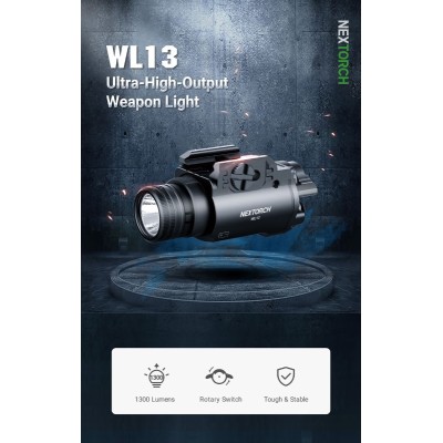 LINTERNA NEXTORCH WL13 PARA ARMA 1300 LUMENS
