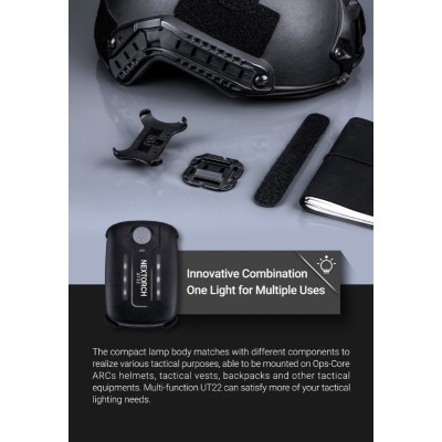 LINTERNA LED/STROBO VELCRO MOLLE RECARGABLE NEXTORCH UT22