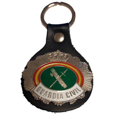 LLAVERO PIEL GUARDIA CIVIL PLACA