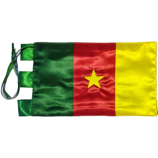 BANDERA DE CAMERUN (SOBREMESA) BORDADA