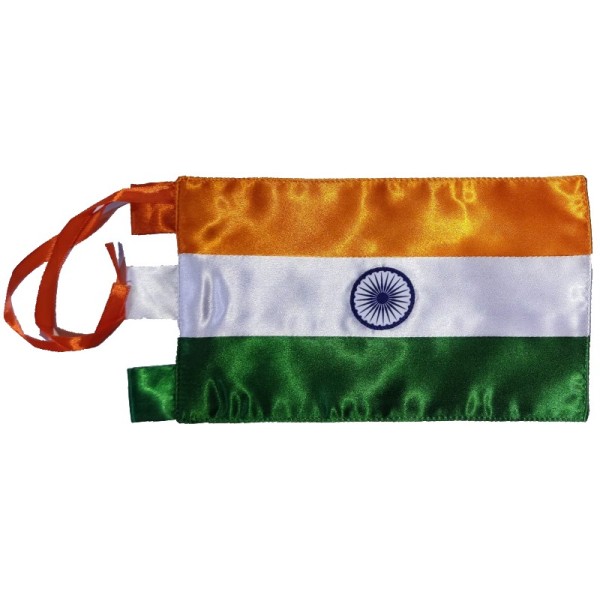 BANDERA DE INDIA (SOBREMESA) BORDADA