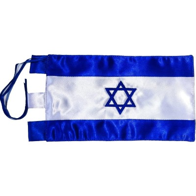 BANDERA DE ISRAEL (SOBREMESA) BORDADA