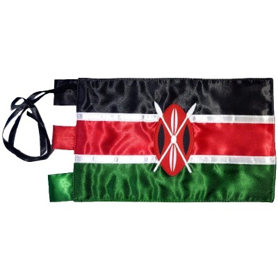 BANDERA DE KENIA (SOBREMESA) BORDADA