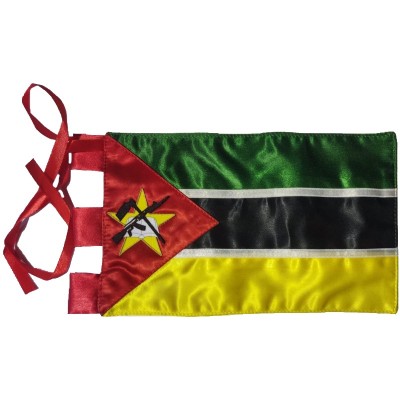 BANDERA DE MOZAMBIQUE (SOBREMESA) BORDADA