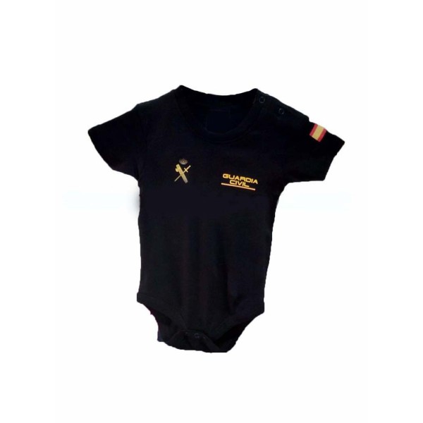 BODY BEBE GUARDIA CIVIL MANGA CORTA NEGRO