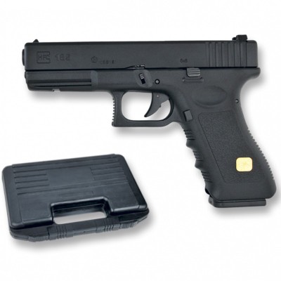 PISTOLA PVC AIRSOFT GAS BLOW BACK CON MALETIN MALETIN HFC (REPLICA GLOCK 17)