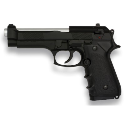 PISTOLA PVC PESADA AIRSOFT MUELLE NEGRA HFC (REPLICA BERETTA 92 FS) ERGONOMICA