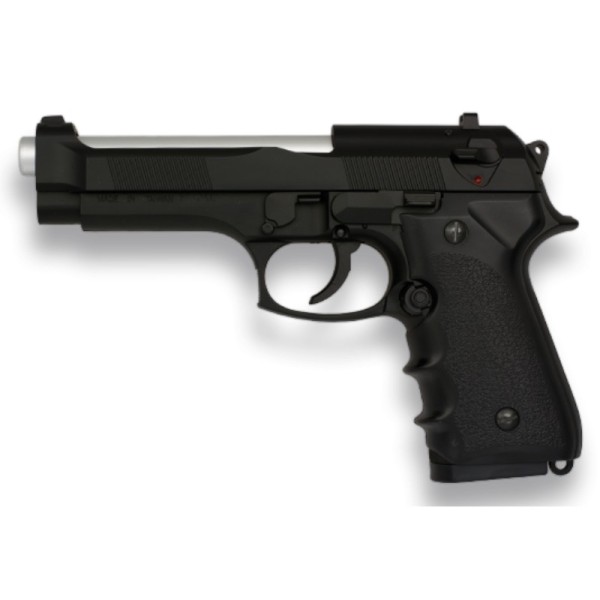 PISTOLA PVC PESADA AIRSOFT MUELLE NEGRA HFC (REPLICA BERETTA 92 FS) ERGONOMICA