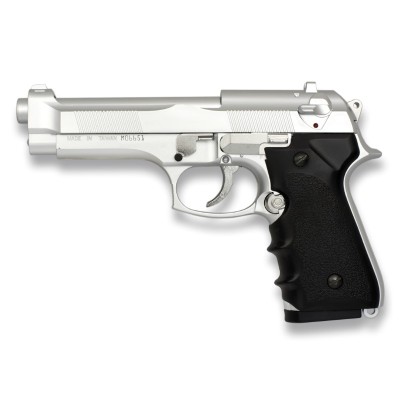 PISTOLA PVC PESADA AIRSOFT MUELLE BLANCA HFC (REPLICA BERETTA 92 FS) ERGONOMICA