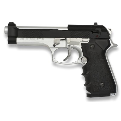 PISTOLA PVC PESADA AIRSOFT MUELLE BICOLOR HFC (REPLICA BERETTA 92 FS) ERGONOMICA