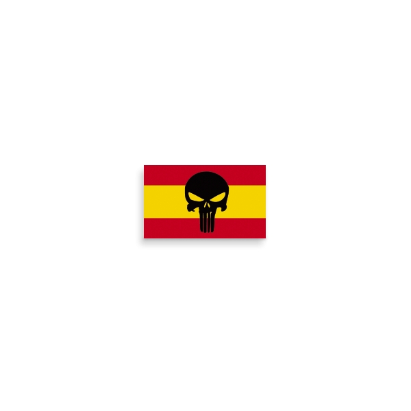PEGATINA SILICONADA BANDERA ESPAÑA PEQUEÑA 6 UNIDADES 15 X 9 mm