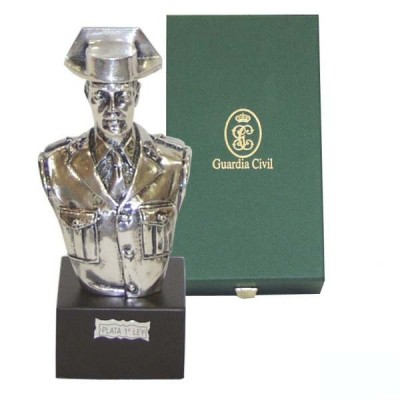 BUSTO PEQUEÑO GUARDIA CIVIL PLATA
