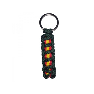 LLAVERO PARACORD VERDE ESPAÑA