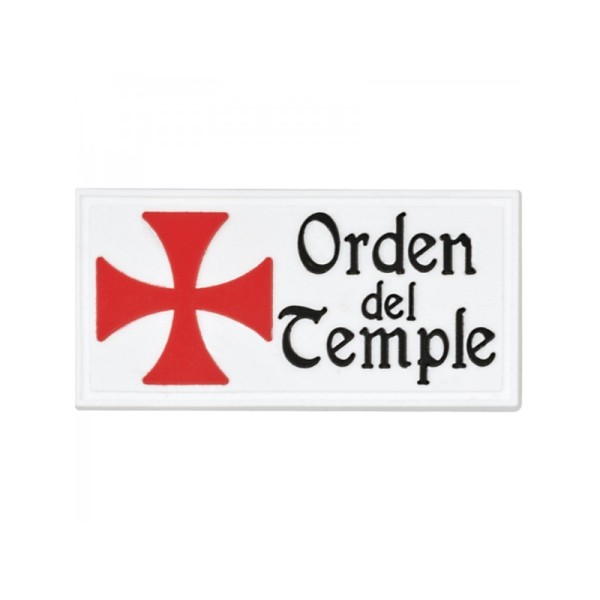 PARCHE ORDEN DEL TEMPLE CON VELCRO