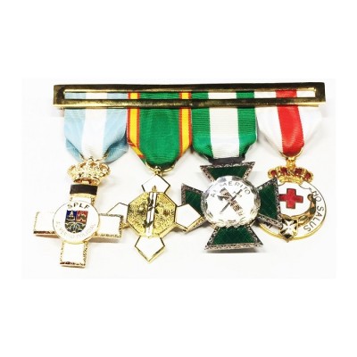 PASADOR PARA 2 MEDALLAS