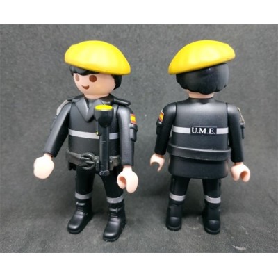 PLAYMOBIL SOLDADO ESPAÑOL UME UNIFORME DE TRABAJO BOINA