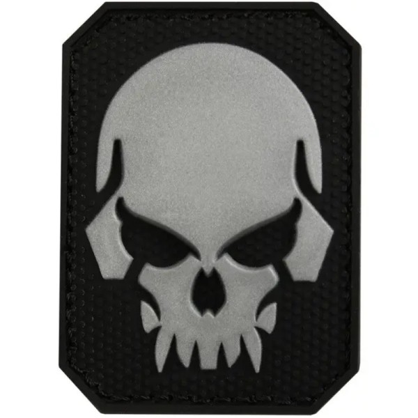 PARCHE 3D CALAVERA SM 5,5 x 4 CM NEGRO