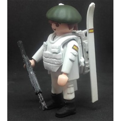 PLAYMOBIL SOLDADO ESPAÑOL GRUPO MILITAR ALTA MONTAÑA