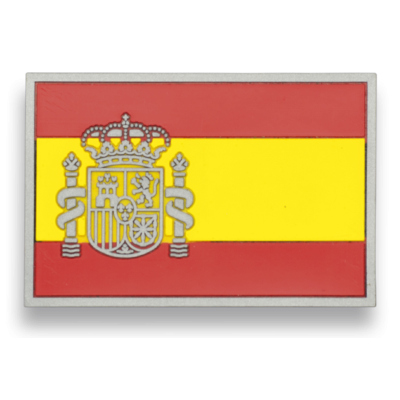 PARCHE TÁCTICO PVC BANDERA DE ESPAÑA 5.4X3.4 CMS