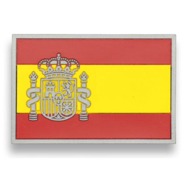 PARCHE TACTICO PVC BANDERA DE ESPAÑA 5.4X3.4 CMS