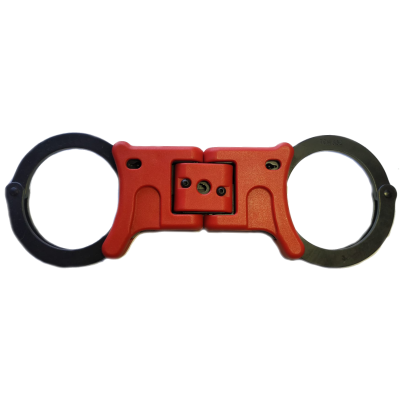GRILLETE TCH RÍGIDO/PLEGABLE PAVONADO/ROJO DOBLE CERRADURA
