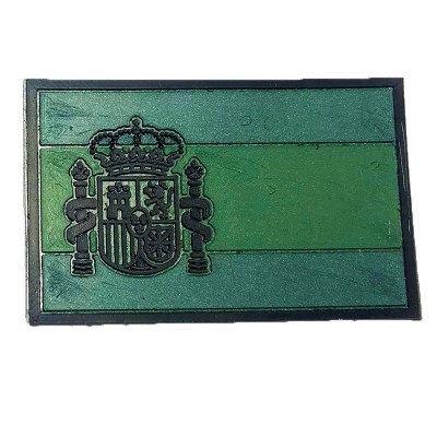 PARCHE BANDERA DE ESPAÑA 5.5X3.5 CMS (VERDE)