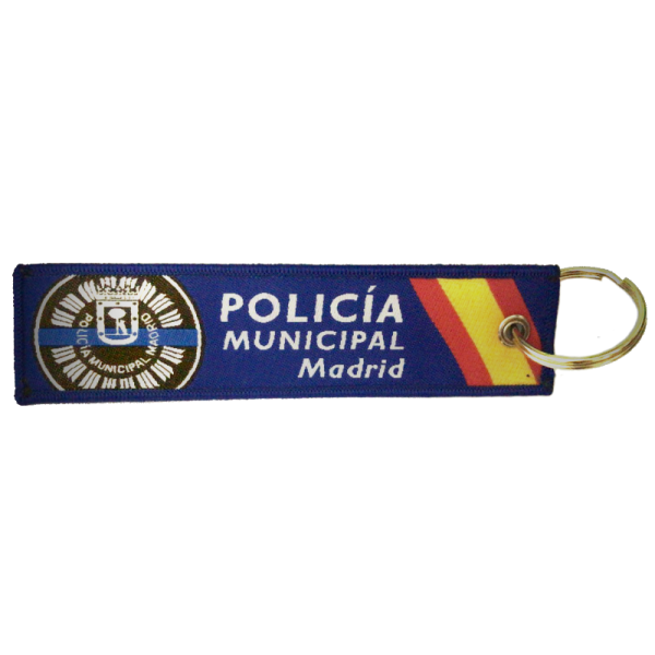 LLAVERO MICRO BORDADO POLICIA MUNICIPAL MADRID