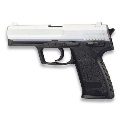 PISTOLA PVC PESADA AIRSOFT MUELLE BICOLOR HFC (REPLICA HK USP STANDARD)