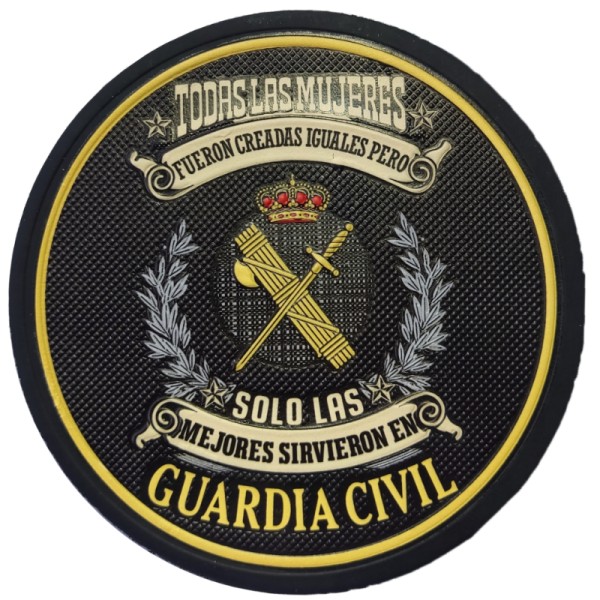 PARCHE PVC RELIEVE GUARDIA CIVIL "SOLO LAS MEJORES"