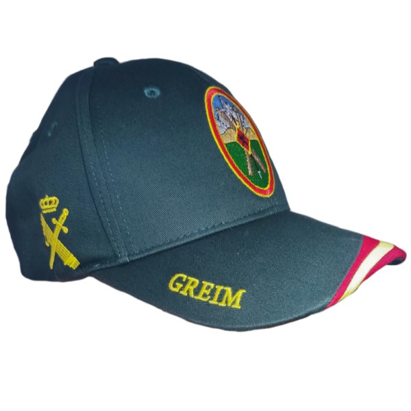 GORRA GREIM GUARDIA CIVIL COLOR VERDE BORDADA
