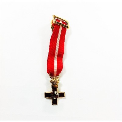 MEDALLA MINI CRUZ AL MERITO MILITAR DISTINTIVO BLANCO