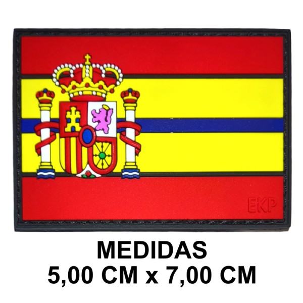 PARCHE BANDERA DE ESPAÑA 7 X 5 CMS (ROJO Y AMARILLO)