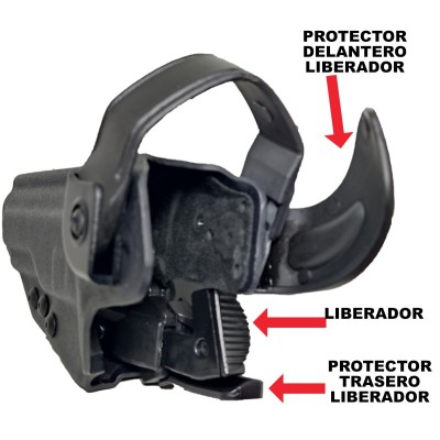 FUNDA RADAR D-SHELL 3 NIVELES DE SEGURIDAD PARA GLOCK 19 Y EMTAN RAMON (OPCIONAL SISTEMA RDC) + PALA MEDIA