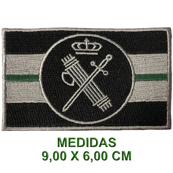 PARCHE BANDERA ESPAÑA BAJA VISIBILIDAD GUARDIA CIVIL BORDADO C/VELCRO