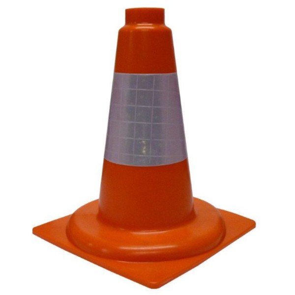 CONO 30CM PVC FLEXIBLE 1 BANDA REFLEX