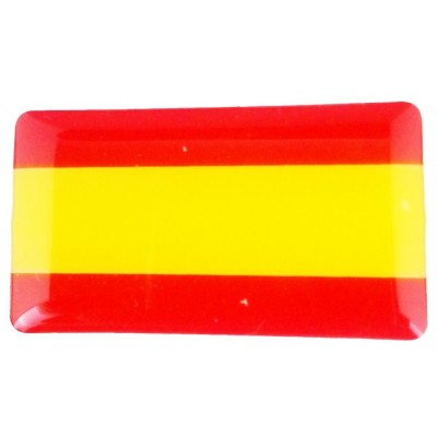 PEGATINA ESPAÑA RESINA RECTANGULO