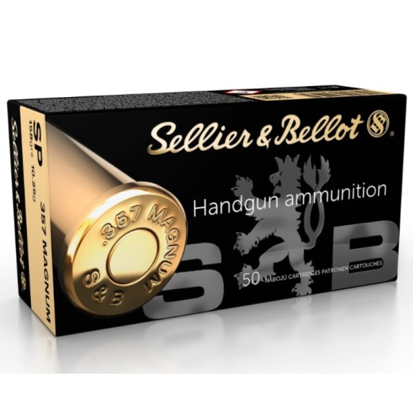 MUNICION METALICA SELLIER & BELLOT .357 MAGNUM SP 158 GRS.