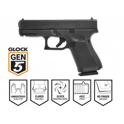 PISTOLA GLOCK 19 GEN. 5 CALIBRE 9 MM PB