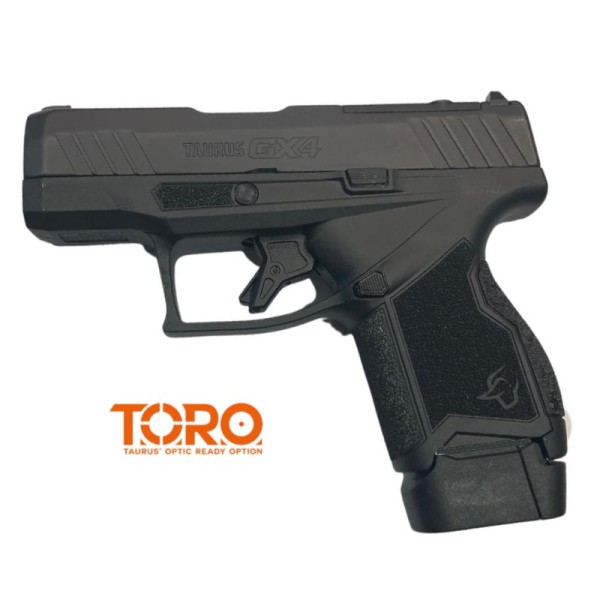 PISTOLA TAURUS GX4 MOS 9MM PB LUGER NEGRA MICRO COMPACT 14 DISPAROS