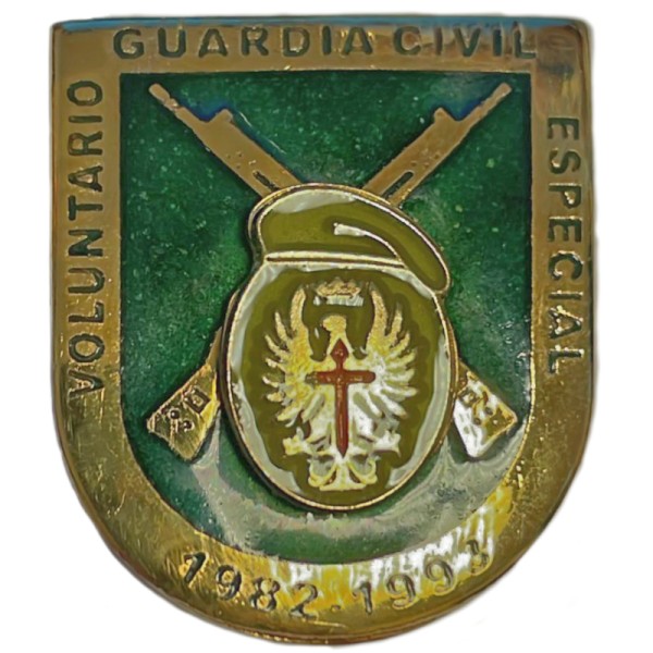 DISTINTIVO PERMANENCIA VOLUNTARIADO ESPECIAL GUARDIA CIVIL (ORFEBRERIA)